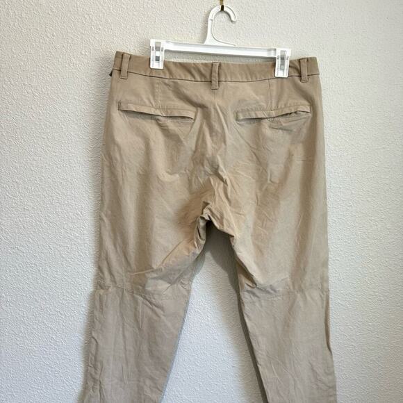 Lululemon Pants Mens 34 Tan Commission ABC Warpstreme Slim Fit Performance - Picture 6 of 11
